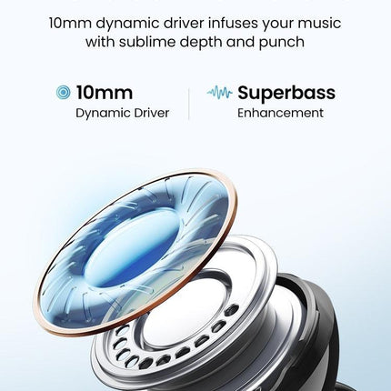 UGREEN 90401 HiTune T3 Active Noise-Cancelling Wireless Earbuds (Black).