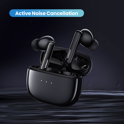 UGREEN 90401 HiTune T3 Active Noise-Cancelling Wireless Earbuds (Black).