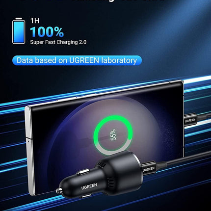 UGREEN 90645 63W USB-C Car Charger.