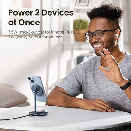 UGREEN 90668 2-in-1 Magnetic Wireless Charging Station.