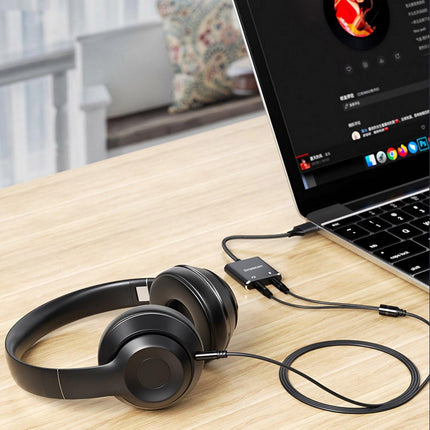 Simplecom CA152 USB to 3.5mm Audio and Microphone Sound Card Adapter for TRS or TRRS Headset with Mic.