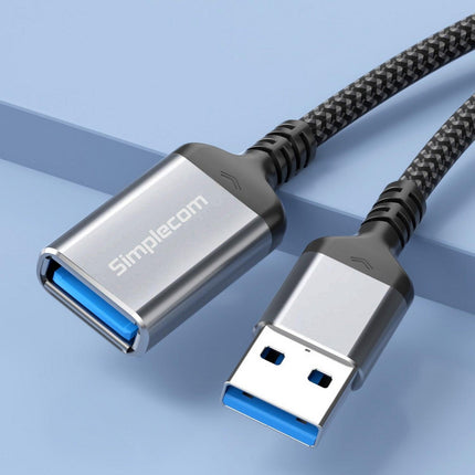 Simplecom CAU320 USB 3.0 Extension Cable USB-A Male to USB-A Female Nylon Braided 2.0M.