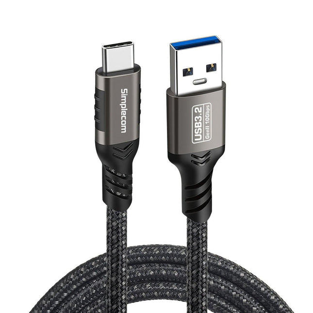 Simplecom CAU520 USB-A to USB-C Data and Charging Cable USB 3.2 Gen2 10Gbps 2M.