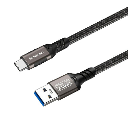 Simplecom CAU520 USB-A to USB-C Data and Charging Cable USB 3.2 Gen2 10Gbps 2M.