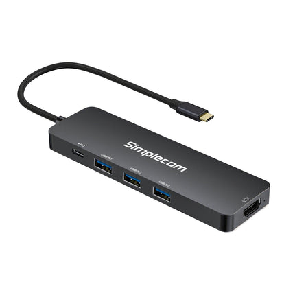 Simplecom CH545 USB-C 5-in-1 Multiport Adapter Docking Station with 3-Port USB 3.0 Hub PD HDMI.