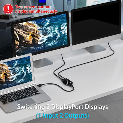 Simplecom CM202 Bi-Directional 2 Way DisplayPort Switch Selector DP 1.4 8K.