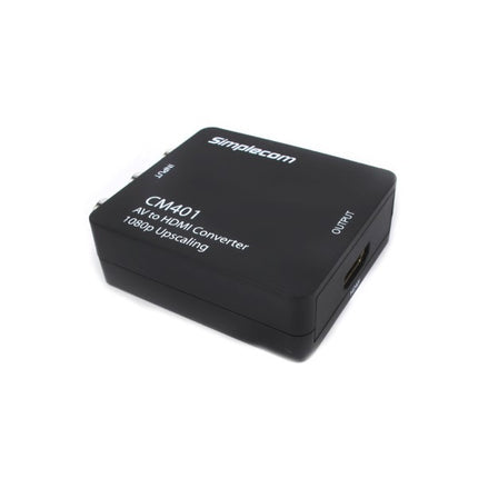 Simplecom CM401 Composite AV CVBS 3RCA to HDMI Video Converter 1080p Upscaling.