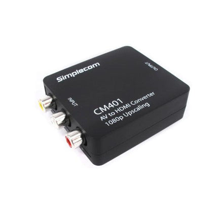 Simplecom CM401 Composite AV CVBS 3RCA to HDMI Video Converter 1080p Upscaling.