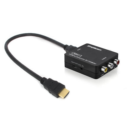 Simplecom CM413 HDMI to Composite AV CVBS 3RCA Video Converter 1080p Downscaling.