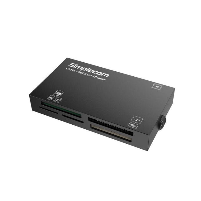 Simplecom CR216 USB 2.0 All in One Memory Card Reader 6 Slot for MS M2 CF XD Micro SD HC SDXC Black.