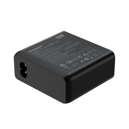 Simplecom CU400 4-Port PD 100W GaN Fast Charger 3xUSB-C + USB-A for Phone Tablet Laptop.