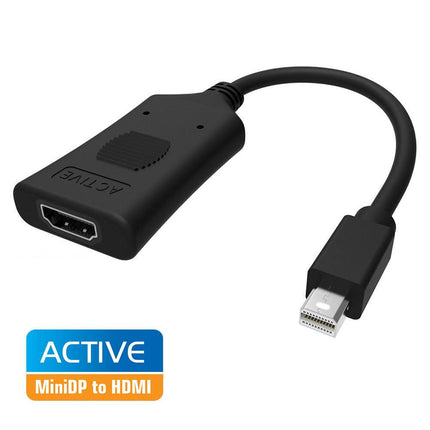 Simplecom DA101 Active MiniDP to HDMI Adapter 4K UHD (Thunderbolt and Eyefinity Compatible).