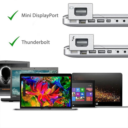 Simplecom DA102 Active MiniDP to DVI Adapter 4K UHD (Thunderbolt and Eyefinity Compatible).