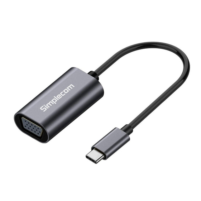 Simplecom DA104 USB-C to VGA Adapter Full HD 1080p.