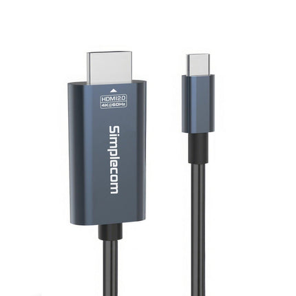Simplecom DA322 USB-C Type-C to HDMI 2.0 Cable 2M HDCP 4K@60Hz.