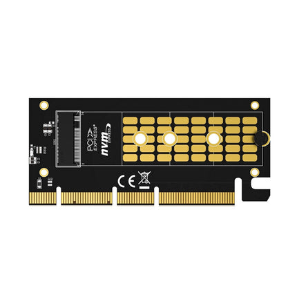 Simplecom EC415B NVMe M.2 SSD to PCIe x4 x8 x16 Expansion Card with Aluminium Heat Sink Black.