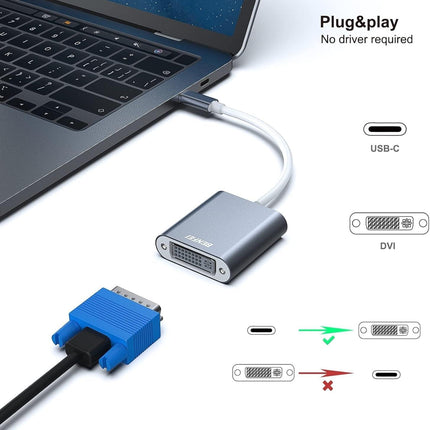 BENFEI 000164GY USB C to DVI Adapter [Thunderbolt 3/4 Compatible].