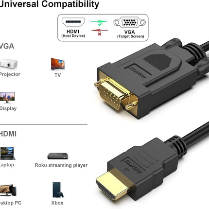 BENFEI HDMI to VGA Male to Male1.8M Cable.