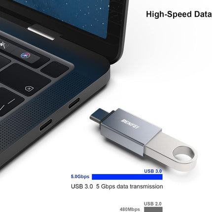 BENFEI USB C to USB 3.0 Adapter, USB C to A Male to Female Adapte.