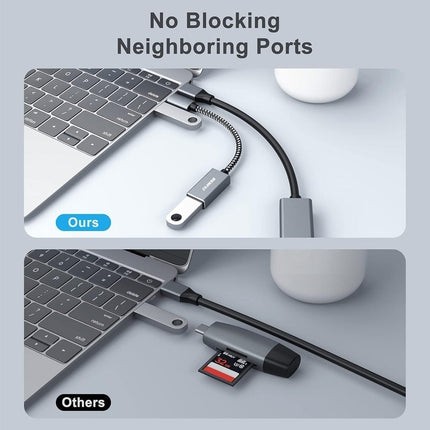 BENFEI 262GY-2P USB 3.0 USB-C to USB-A Adapter (2-pack).