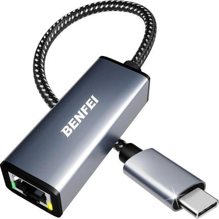 BENFEI USB-C to Ethernet Adapter (Thunderbolt 3 to RJ45).