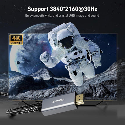 BENFEI 4K DisplayPort to HDMI 3m Cable.