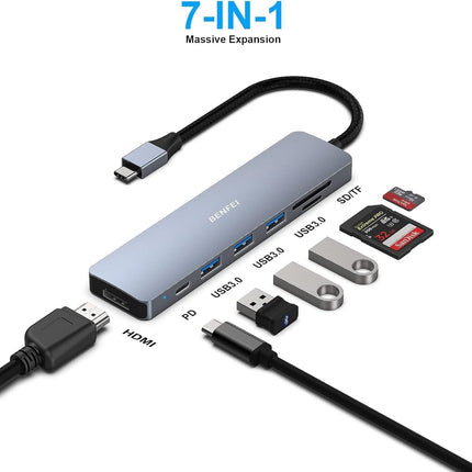 BENFEI USB C HUB 7-in-1.