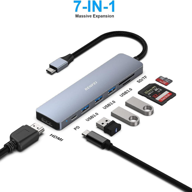 BENFEI USB C HUB 7-in-1.