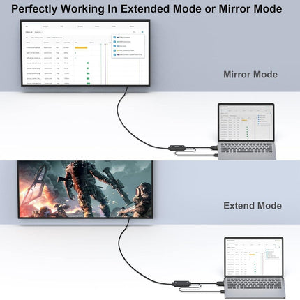 BENFEI 324BK VGA to HDMI Cable with Audio, 1080P Uni-Directional 1.8M.