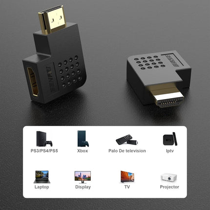 BENFEI HDMI Male to Female Right Angle 90 Degree Adapter.
