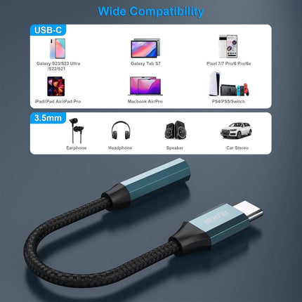 BENFEI USB-C to 3.5mm Audio Jack Adapter.