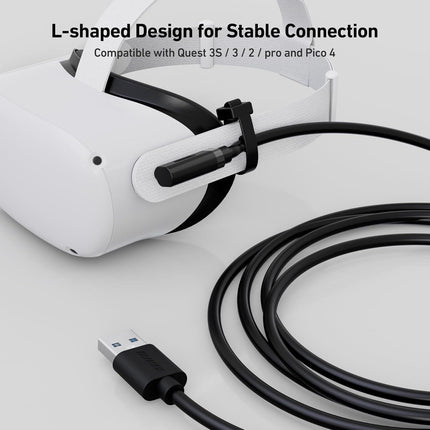 BENFEI 375BK-3M USB 3.0 to Right Angled USB-C PVC 3M.