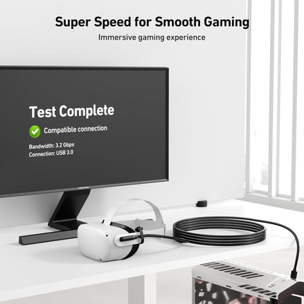 BENFEI 375BK-5M Link Cable 16 FT USB 3.0 to USB C Cable for VR Headset 5M.