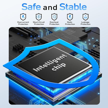 BENFEI 000385BK 2.5 Inch SATA to USB-A + USB-C Tool Free External Hard Drive Enclosure (6Gbps, Optimized for SSD, Support UASP SATA III).