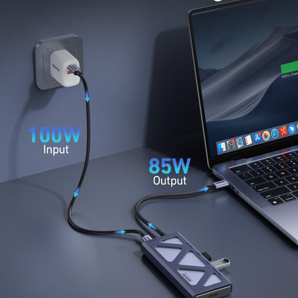 BENFEI 000389GY M.2 NVMe Enclosure with USB-C Hub.