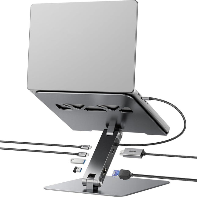 BENFEI 398GY TYPE-C 6-in-1 HDMI+USB-C(10G)+RJ45+2xUSB-A(10G)+PD.