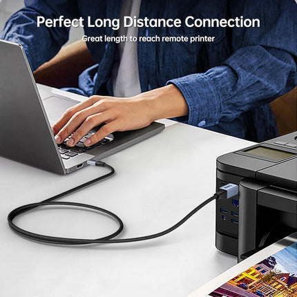 BENFEI 000406GY-2M USB Printer Cable, 6.6 FT/2 Meter USB A to USB B Cable.