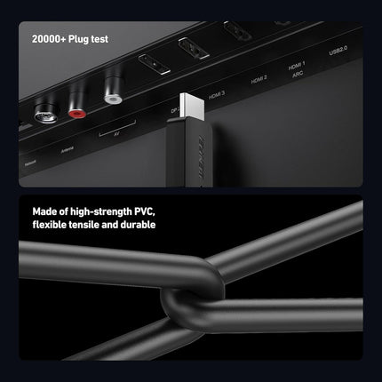 BENFEI 000415BK-2P 8K@ 60Hz V2.1 HDMI to HDMI Cable 1.8M , 2 Pack.