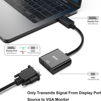 BENFEI DisplayPort to VGA,Gold-Plated Uni-directional Adapter.