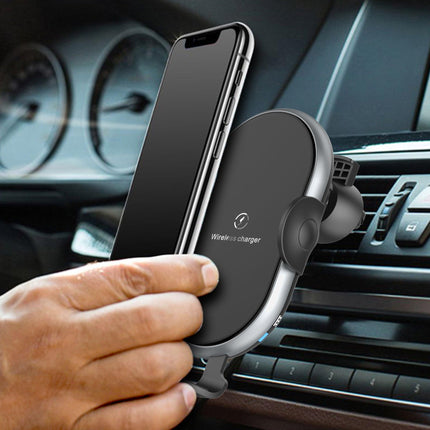 C366: Automatic Clamping Wireless Car Charger,with backlight.