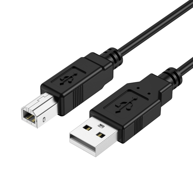 Choetech AB0060-1M USB A to B Printer 1meter Cable Black.