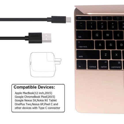 CHOETECH AC0004 USB-A to USB-C Charge & Sync Cable 3M Black.