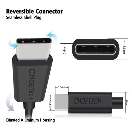 CHOETECH AC0004 USB-A to USB-C Charge & Sync Cable 3M Black.