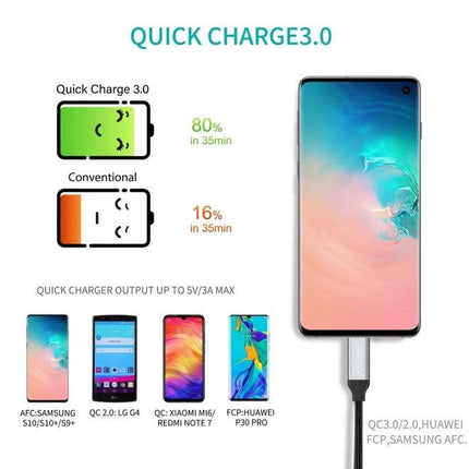 CHOETECH AC0007-102GY USB 3.0 Type-A to Type-C Cable 2M.