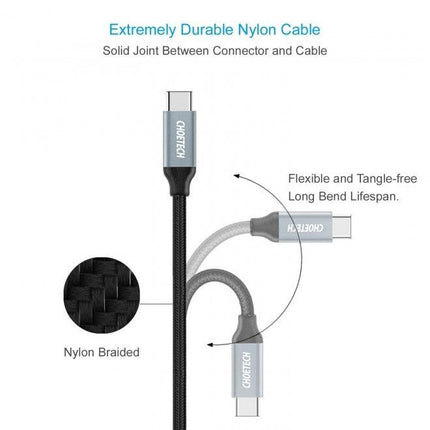 CHOETECH AC0007 USB 3.0 Type-A to Type-C Cable 1M.