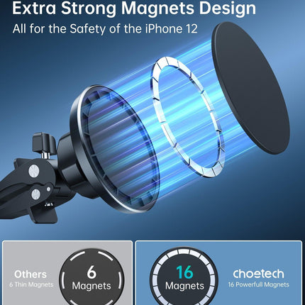 CHOETECH AT0004 Magsafe iPhone 12 Magnetic Car Mount Car Air Vent Phone Holder.