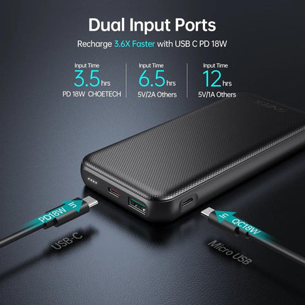 CHOETECH B627 10000mAh PD18W Power Bank.