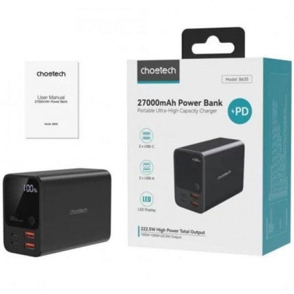CHOETECH B635 Dual PD 100W 27000 mAh Power Bank.