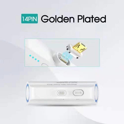 CHOETECH B660-WH 3000mAh Mini Power Bank with 3 Magnetic Connectors (White).