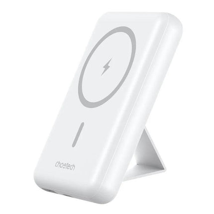 CHOETECH B662-WH USB-A + USB-C + Wireless Magnetic Power bank 5000mAh (White).